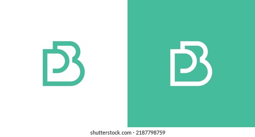 Modern and unique PB initials logo design 2
