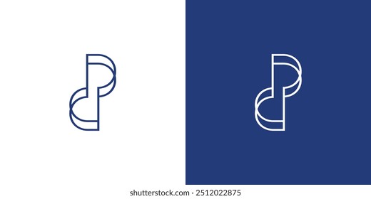 Diseño de logotipo PD moderno y único