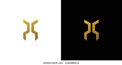 Modern and unique PP letter initials logo design 1