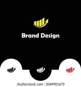 Diseño moderno y exclusivo del logotipo del gráfico emergente.
Diseño de logotipo de marketing, finanzas, crecimiento