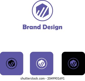 Diseño moderno y exclusivo del logotipo del gráfico emergente.
Diseño de logotipo de marketing, finanzas, crecimiento