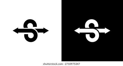 Modern and unique S arrow logo design