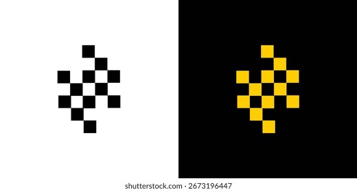 Design moderno e exclusivo do logotipo do cubo S
