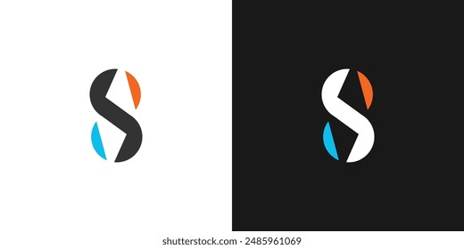 Modern and unique S logo design	