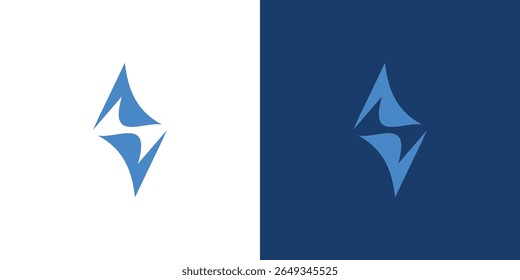 Diseño moderno y único del logotipo de S