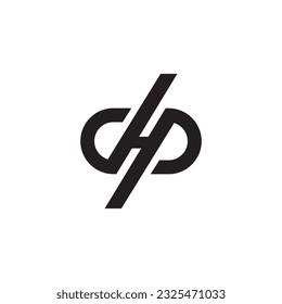 Modern unique shape letter c h p creative monogram logo. C logo. H logo. P logo