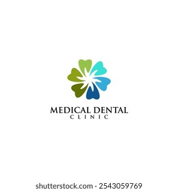 Moderno, único, simples e técnico lettermark logotipo de dente para dentista, ortodôntica e marca de pasta de dente. Transmite serviços elegantes, decolados, estilosos e profissionais.