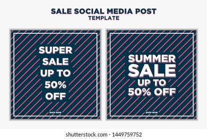 Modern and Unique Social Media Banner Template for Promotion and Digital Marketing. Promotional Square Web Banner for Social Media. Elegant and Simple Discount Promo Ads.