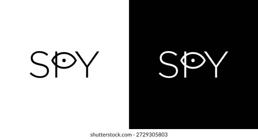Diseño moderno y único del logotipo del espía