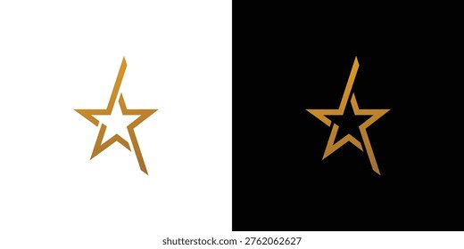 Modern and unique star logo design