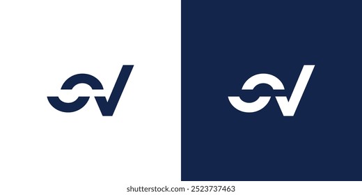 Diseño de logotipo SV moderno y único 