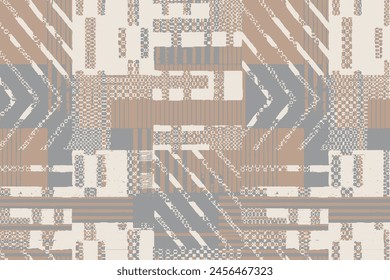 modern unique trendy boho canvas textures earth natural colors patterns with stripes textural, motifs  watercolor line geometric art pattern design  