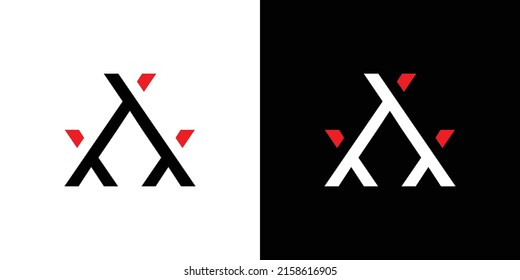 Modern and unique triple X logo design