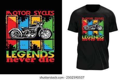 Modern unique t-shirt design for motor sycles