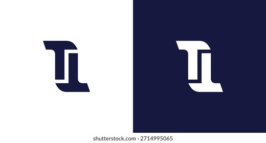 Diseño moderno y único del logotipo de la letra TT