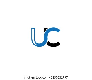 Modern Unique UC Logo Icon Design Idea Concept Vector Symbol illustration.