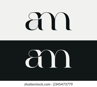 Ein modernes und einzigartiges AM-Wort-LOGO