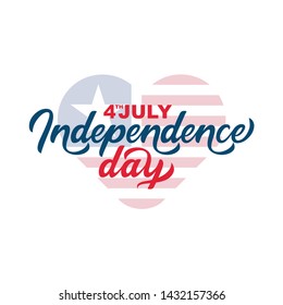 Modern United States Of America Independence Day badge/ emblem., celebrate 4th of July .