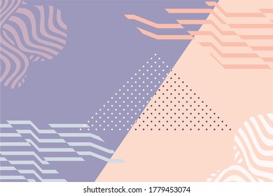 Modern universal abstract vector pattern for covers, postcards, social networks, printing. Vector background in blue pink colors