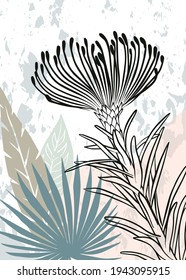 Plantilla moderna de arte universal. Diseño abstracto. Ilustración vectorial.