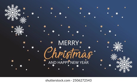 Modern universal artistic template, merry christmas invitation greeting card for corporate holiday, abstract frame and background design, vector illustration.