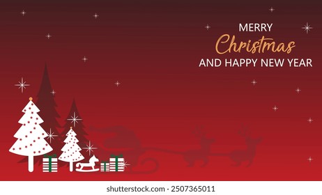 Modern universal artistic template, merry christmas invitation greeting card for corporate holiday, abstract frame and background design, vector illustration.