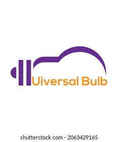 Modern universal bulb logo design