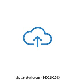 Modern Upload Button Icon For All storage business technology company with luxury high end look
