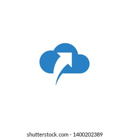 Modern Upload Button Icon For All storage business technology company with luxury high end look
