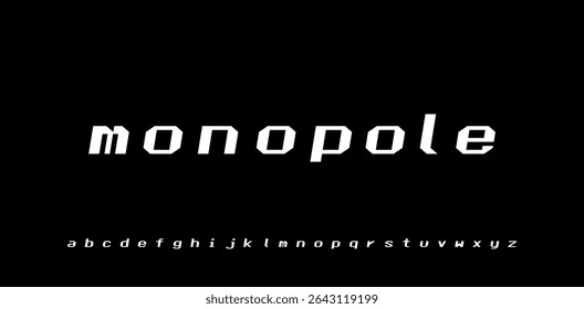 Modern Uppercase, Lowercase and Number. Lettering in style of Minimalism. Sans serif fonts regular concept. Vector and Illustration. Graphic design font source.
