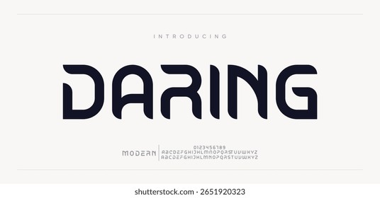 Alfabeto Moderno De Fonte Sans Serif Em Maiúsculas