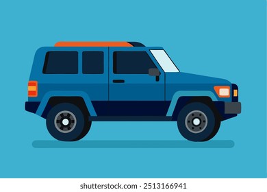 Modernes Urban Adventure SUV-Vektorgrafik-Logo-Symbol, Cartoon Clipart für Grafikdesign