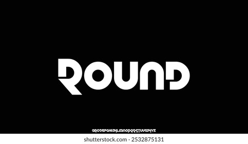 modern urban alphabet font. Digital abstract futuristic, logo, music, sport, minimal technology typography. Simple numeric vector illustration