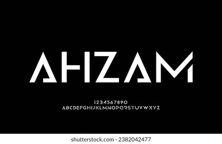 Modern urban alphabet fonts. Typography sport, technology, fashion, digital, future creative logo font. vector illustration