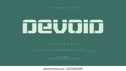 Modern urban alphabet fonts. Typography sport, simple, technology, fashion, digital, future creative logo font.