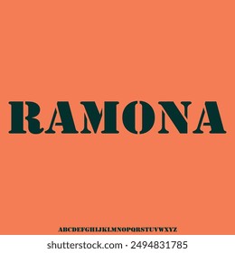 modern urban fashion futuristic modern geometric font