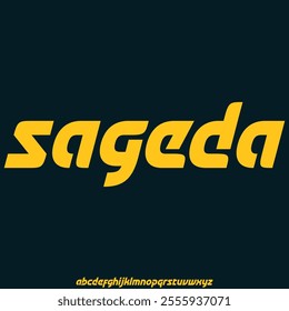 modern urban fashion futuristic modern geometric font