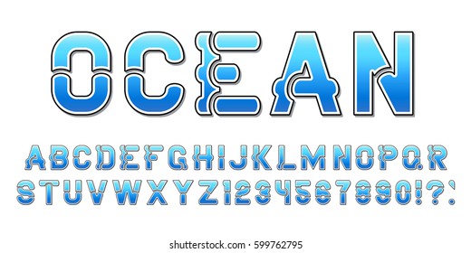 Modern urban and futuristic font for labels, posters, headlines or titles. Typography alphabet set with letters, numbers and symbols on the white background.