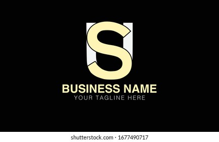 Modern US  alphabet letters monogram initial logo vector illustration