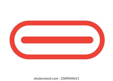 Modern USB Type-C connector icon on white background