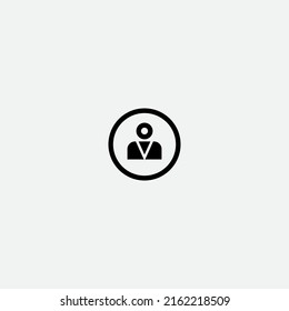 icono de perfil de usuario moderno negro