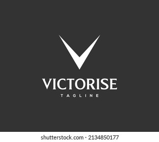 Modern V abstract logo and icon for your company.