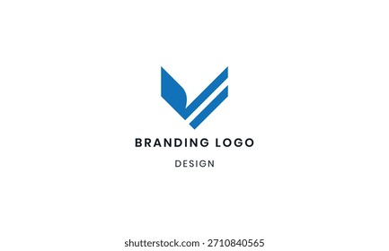 Modern V Icon Logo Creative Branding