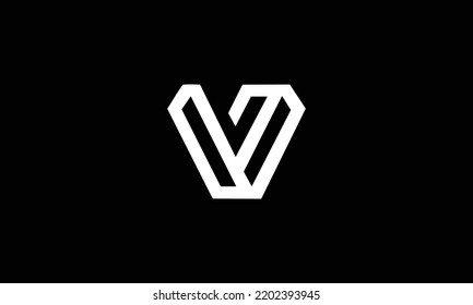 modern V letter logo vector design inspiration