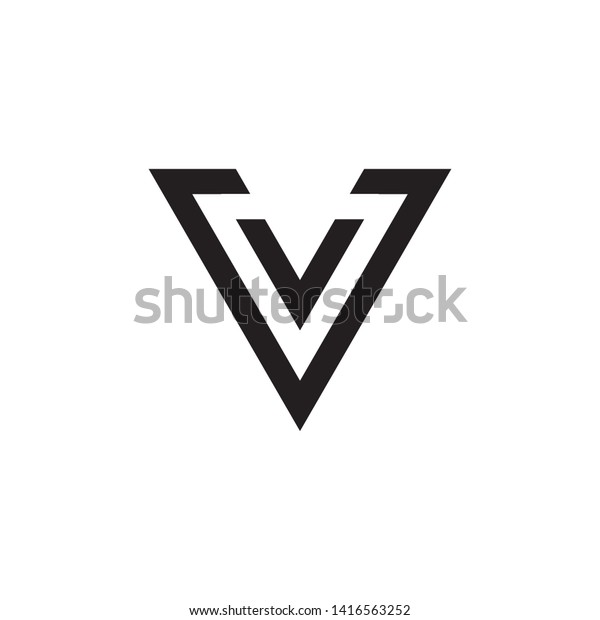 Modern V Letter Logo Vector Logo Stock Vector (Royalty Free) 1416563252 ...