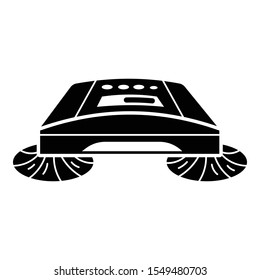 Modernes Staubsaugersymbol. Einfache Illustration eines modernen Staubsaugers, Vektorsymbol für Webdesign einzeln auf weißem Hintergrund