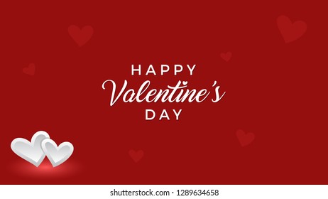modern valentine day greeting card