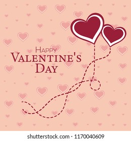 Modern valentine and love background. Vector illustration.
