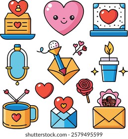 Modern Valentine s Day Icon Pack – Romantic Themes". **"A beautifully designed collection of Valentine s Day element icons,