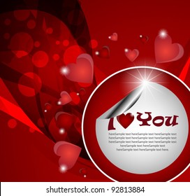 modern valentines card
